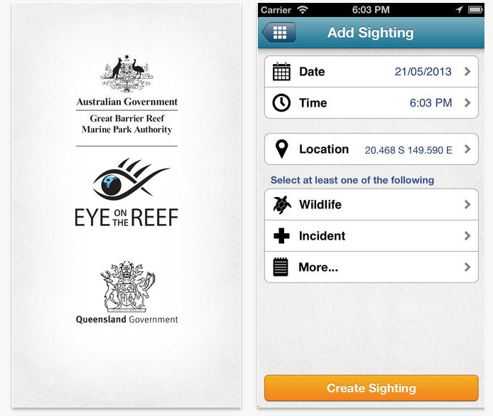 Great Barrier Reef - Eye on the reef app