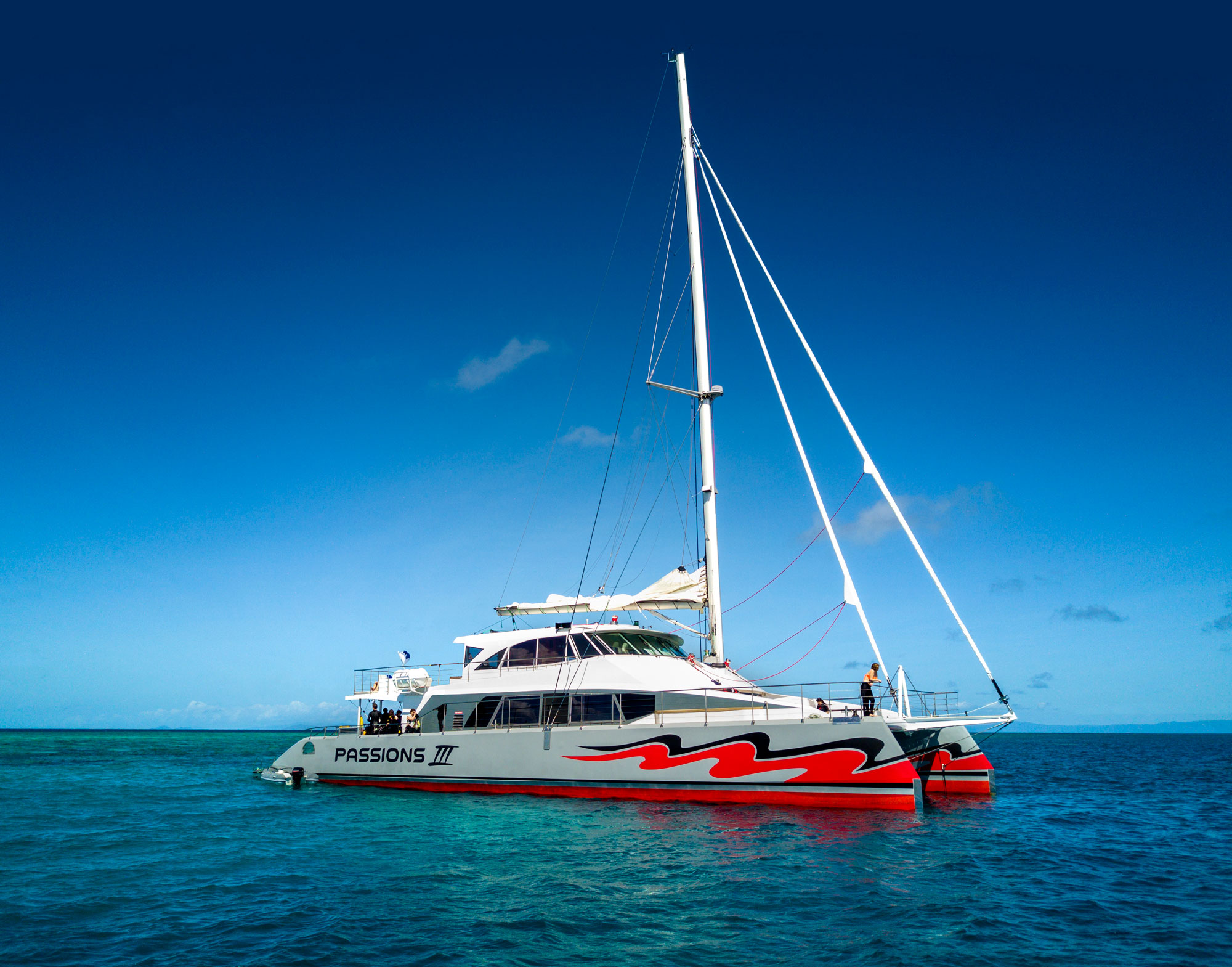 Passions of Paradise catamaran - a plastic straw free great barrier reef operator